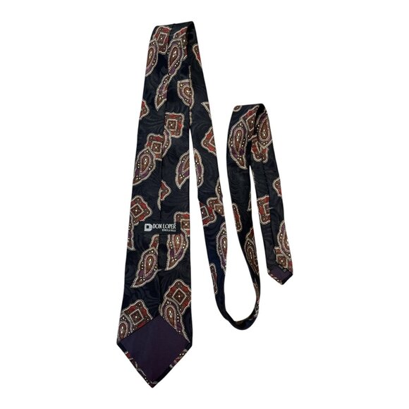 Don Loper Beverly Hills Italian Silk Paisley Tie 60” - Picture 4 of 5